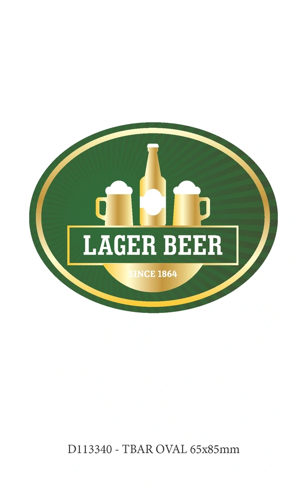  A6 - D113340 - Tbar - Oval - 65x84mm