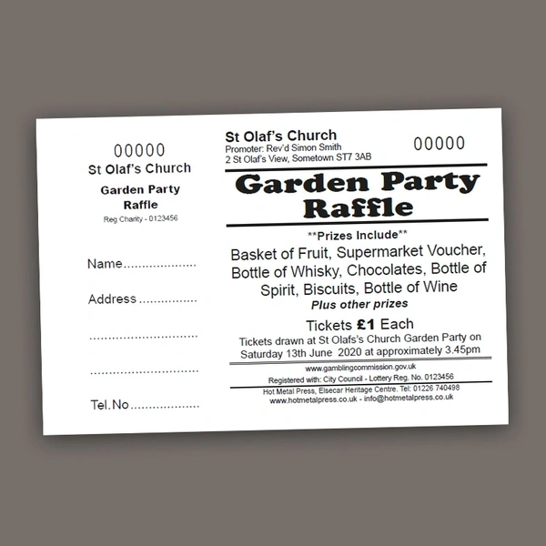  Raffle Ticket (148 X 100mm)